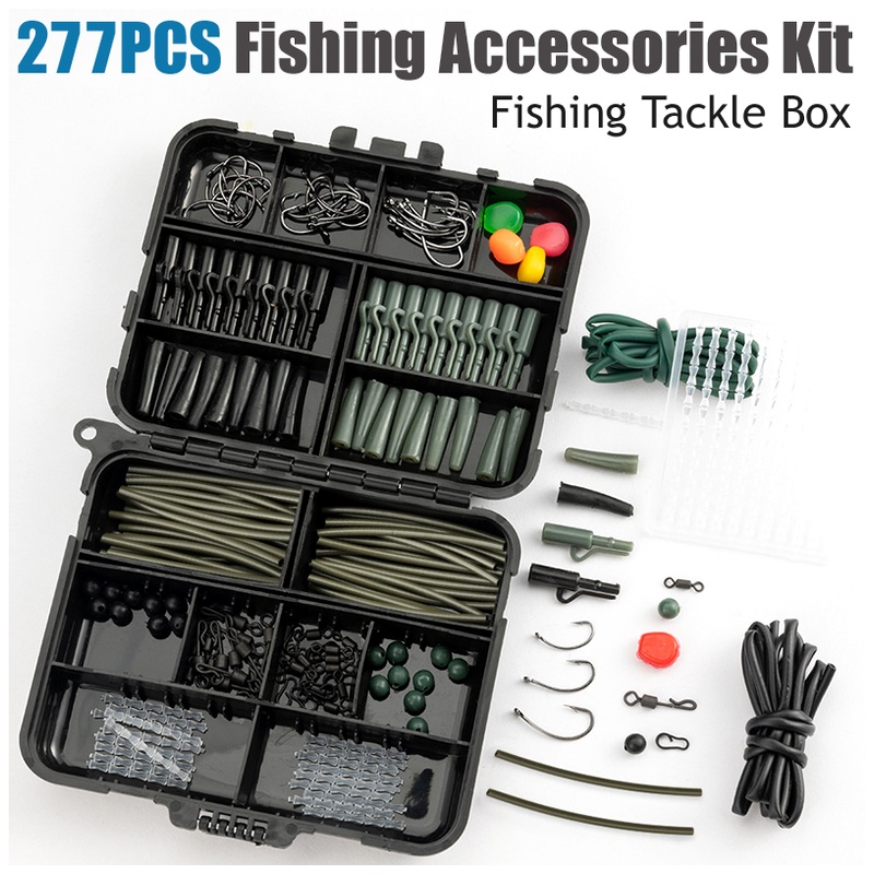 Fishing Hook Assortment - مجموعة خطافات طُعم دوارة مقاومة للتآكل،