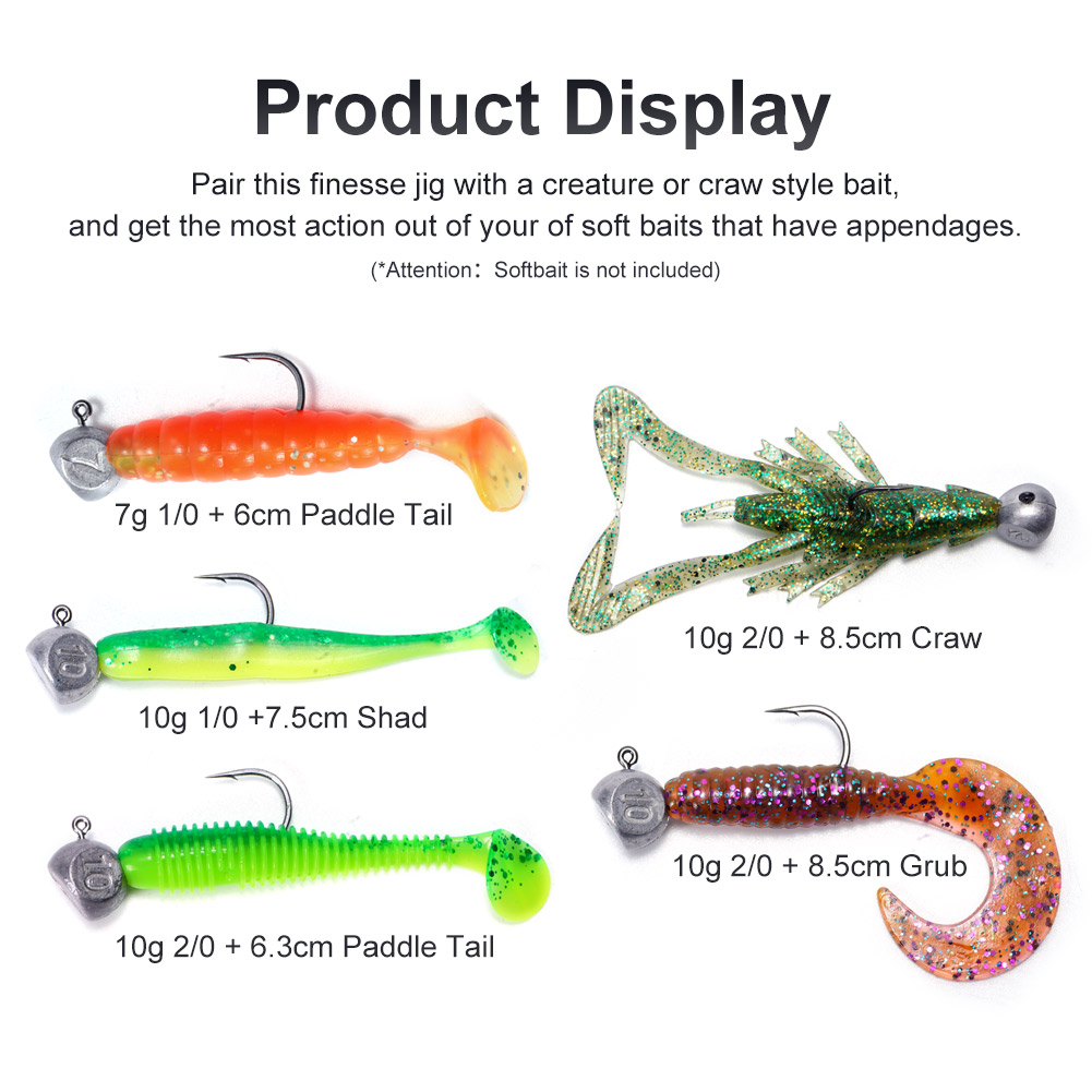Noeby-Jig خطاف للرأس لصيد السم - مراجعة Fishing Hook Offset وسعره