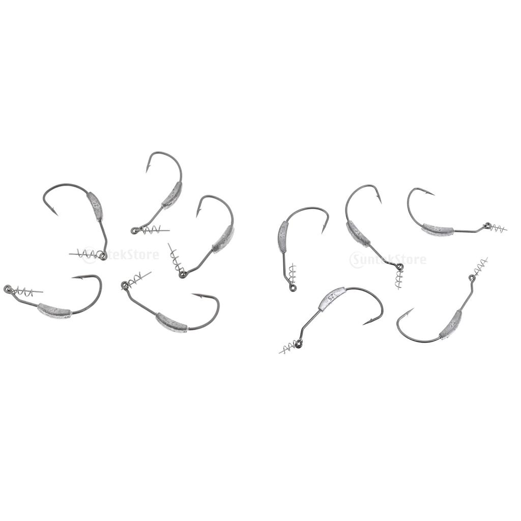 خطاف صيد مزود بزنبرك مانع للنب - مراجعة Fishing Hook Weedless وسعره