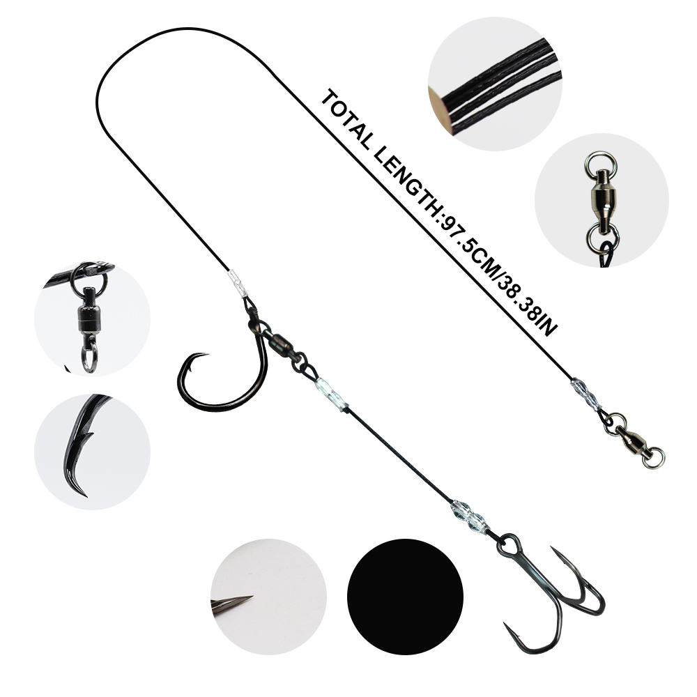 ZYZHE 1/3/5 قطع من معدات الصيد - مراجعة Fishing Hook Circle وسعره