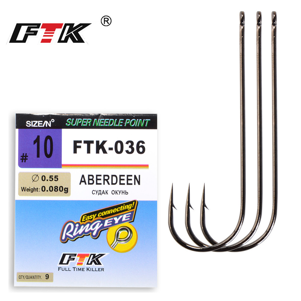 FTK الكلاسيكية أبردين البحر ال - مراجعة Fishing Hook Offset وسعره