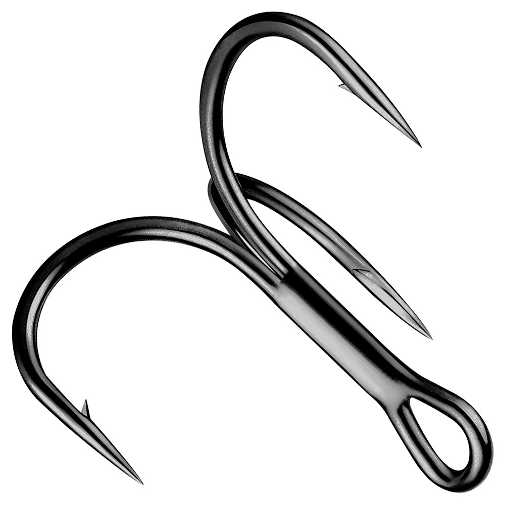 خطافات ثلاثية ضخمة 4X قوية 1 # - مراجعة Fishing Hook Offset وسعره
